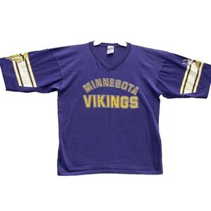 VTG Minnesota Vikings Jersey Tee Men Large Retro Sportswear Football Made in USA